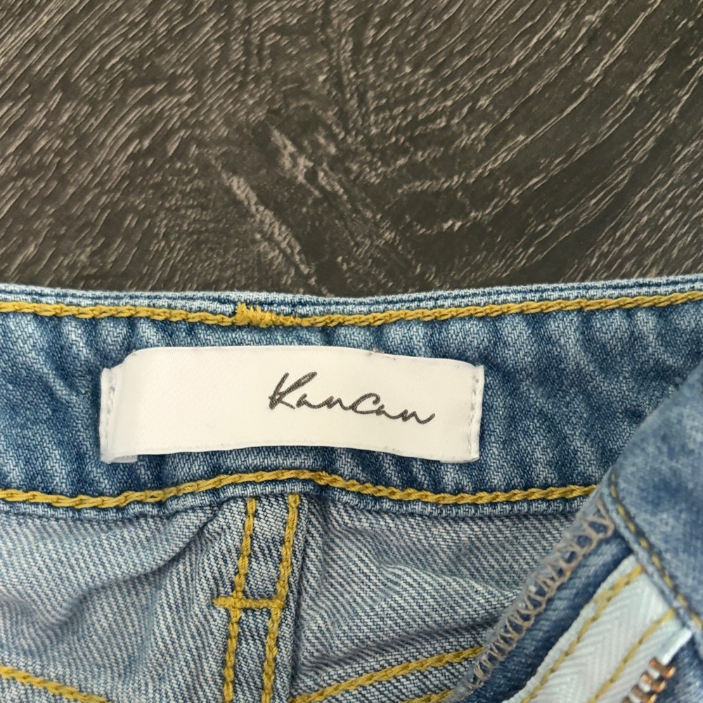 KanCan Light Blue Ripped Jean Shorts - Picture 2 of 3